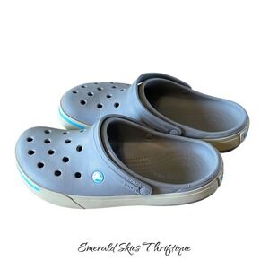 Crocs Crocband II, charcoal gray unisex m 10, w12 free ship.